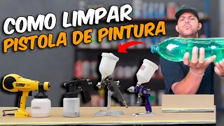 APRENDA COMO LIMPAR A PISTOLA DE PINTURA