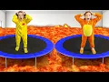 Download Lagu Het verhaal van de vloer is lava | Vania Mania Kinderen verstoppen zich op de trampoline