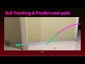 Ball Tracking Predicting next path using opencv with python