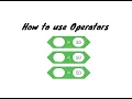 How to use Operators in Scratch