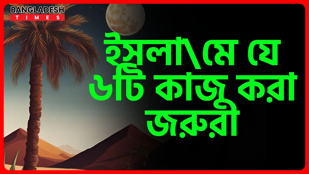 ইসলামে যে ৬টি কাজ করা জরুরী | ইসলামিক জ্ঞান