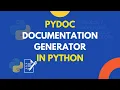 How to Use Pydoc A Guide for Generating Python Documentation