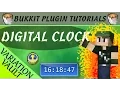 Digital Clock Working clock timer Minecraft Bukkit Plugin