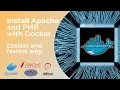 Install Apache and PHP with Docker - Easiest and fastest way