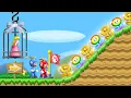 New Super Mario Bros Wii Rescue the Princess - 2 Player Co-Op Walkthrough Part 1
