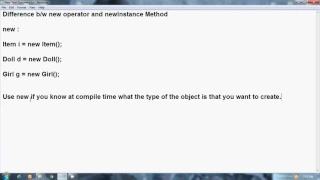 Java Interview Questions Difference between new operator and newInstance method Part 2