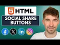 How to Add Social Media Share Buttons to HTML Website 2025