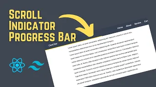 Create A Scroll Indicator Progress Bar In React Tailwind CSS