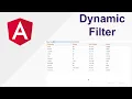 Dynamic filter Search bar in Angular AG Grid table