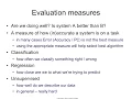 IAML8 12 Evaluating classification and regression