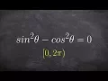 Solving a trigonometric equation with applying pythagorean identity