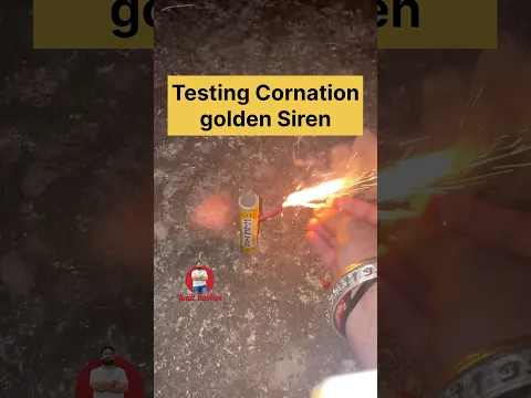 Testing Cornation golden Siren #fireworks #crackers #experiment #diwali2026 #trend #firework