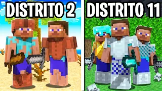 100 jugadores simulan LOS JUEGOS DEL HAMBRE en Minecraft… REVANCHA