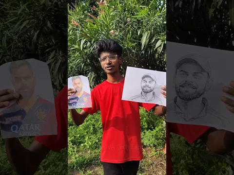 I Drew Virat Kohli… How Many Will Subscribe? #telugushorts #shorts