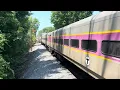 2025-07-29 MBTA Fitchburg Line train 418 arrives at North Leominster