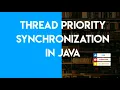 Thread priority synchronization in java
