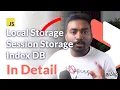 Javascript Storage - When to use what Differences In Details