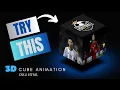 3D Rotating Cube Animation using CSS and HTML CSS TRICK