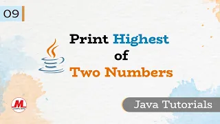 Print Highest of Two Numbers in JAVA JAVA in Marathi Java Programming in Pankaj Mehta