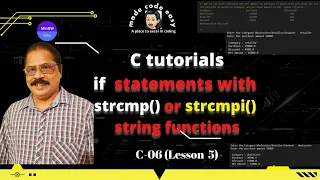 how to use strcmp in c strcmpi function in c string functions use of strcmp or strcmpi in C