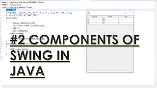 2 Components of swing in java in hindi Advance java LearningStromeAcademy