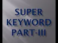 Super keyword of Java in Hindi part 3 Invoking parent class constructor java for beginners