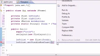 Java Programming Tutorial 72 - Multiple Selection List
