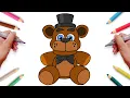 How to Draw FREDDY FAZBEAR Easy Five Nights at Freddy s