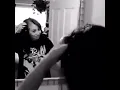 Pretty asian woman shaves her head
