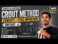 Crout s Method LU Decomposition Numerical Methods for B--SC PYQs OneShot