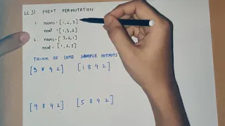 LC 31 Next permutation Part 1
