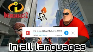 how to download incredible 2 full movie in ll hindi ll in tamil ll in marathi ll in telugu