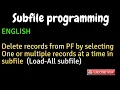 IBM i AS400 Tutorial iSeries System i - Delete records from PF using Load All subfile