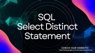 SQL SELECT DISTINCT Explained Northwind Example