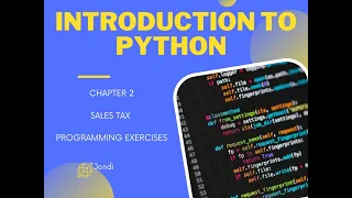 Python Programming Exercises Sales Tax
