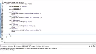 Beginner Java Tutorial Switch and Case in Java