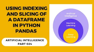 using slicing and indexing on DataFrames in python pandas Artificial Intelligence - Part