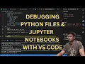 Debugging py files and ipynb files with VS CODE