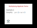 A4 Multiplying Algebraic Terms