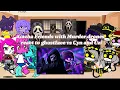 Gacha Friends with murder drones react to ghostface vs Cyn and Uzi murder drones gacha Club