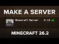 How To Make A Minecraft Server Java Edition 26 2
