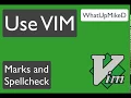 Use VIM Marks Spellcheck