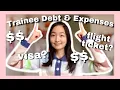 Debt Expenses - Flight ticket Visa Big 3 debt How long it take to pay off