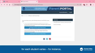 How to use the Parent Portal Website