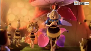 the story of a young bee a young bee was caught stealing the power of the queen of her hive cartoon