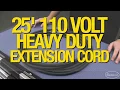 Heavy Duty Extension Cord for 110V Welders Plasma Cutters More 25 110V Extension Cord Eastwood