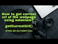 Get current url of the page using selenium