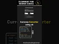 Currency Converter HTML CSS JS
