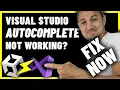 Why your VISUAL STUDIO is NOT AUTOCOMPLETING