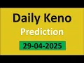 Daily Keno Winning Numbers 28-04-2025 Daily Keno lucky numbers Daily Keno number generator
